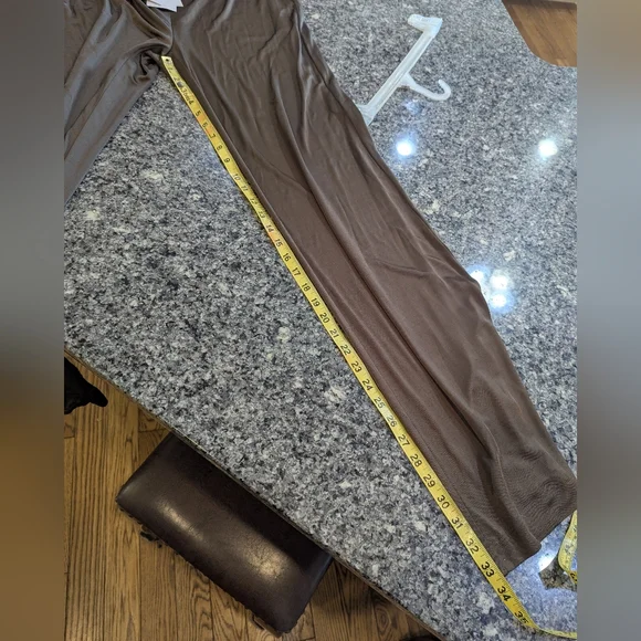 NWT HELMUT LANG fluid car trousers Pants Size L Brown Mushroom - Picture 12 of 14